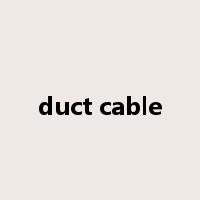 duct cable是什么意思