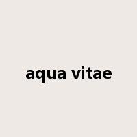 aqua vitae是什么意思