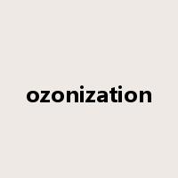 ozonization是什么意思
