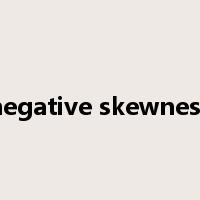 negative skewness是什么意思
