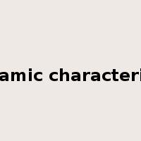 dynamic characteristic是什么意思