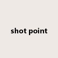 shot point是什么意思