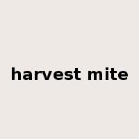 harvest mite是什么意思