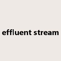 effluent stream是什么意思