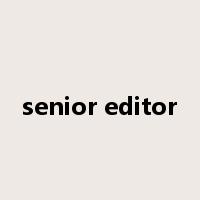senior editor是什么意思