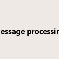 message processing是什么意思