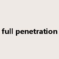 full penetration是什么意思