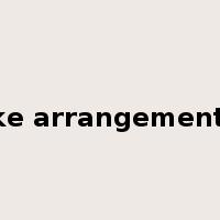make arrangement for是什么意思