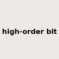 high-order bit是什么意思