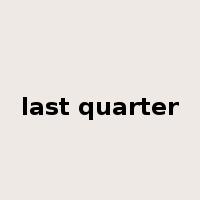 last quarter是什么意思