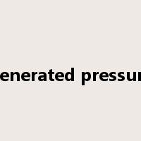 generated pressure是什么意思