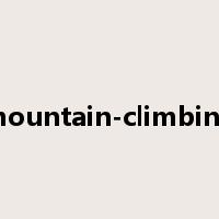 mountain-climbing是什么意思