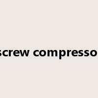 screw compressor是什么意思