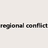 regional conflict是什么意思