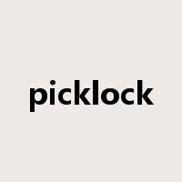picklock是什么意思