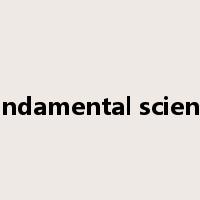 fundamental science是什么意思