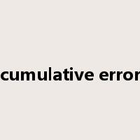cumulative error是什么意思