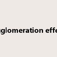 agglomeration effect是什么意思