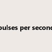 pulses per second是什么意思