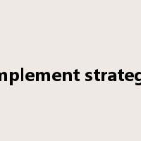 implement strategy是什么意思