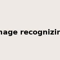 image recognizing是什么意思