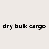 dry bulk cargo是什么意思
