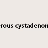 serous cystadenoma是什么意思