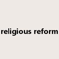 religious reform是什么意思