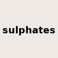 sulphates是什么意思