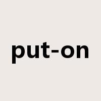 put-on是什么意思