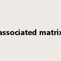 associated matrix是什么意思