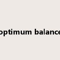 optimum balance是什么意思