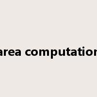 area computation是什么意思