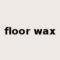 floor wax是什么意思