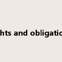 rights and obligations是什么意思