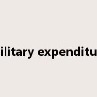 military expenditure是什么意思