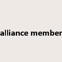 alliance member是什么意思