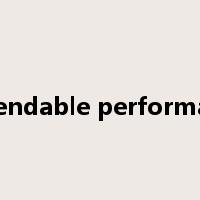 dependable performance是什么意思