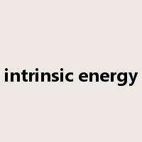 intrinsic energy是什么意思