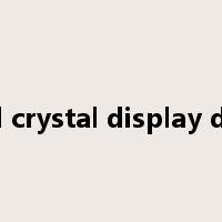 liquid crystal display device是什么意思