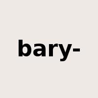 bary-是什么意思