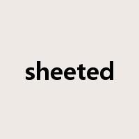 sheeted是什么意思