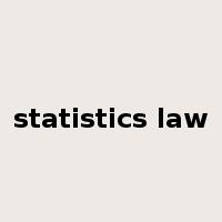 statistics law是什么意思