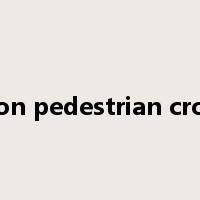 Caution pedestrian crossing是什么意思