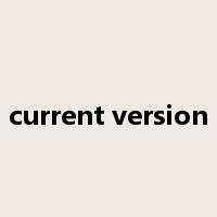current version是什么意思