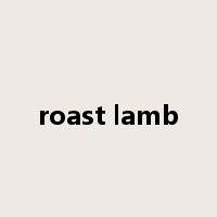 roast lamb是什么意思