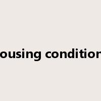 housing conditions是什么意思