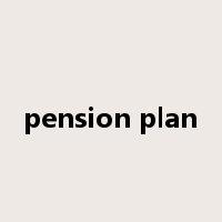 pension plan是什么意思