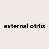 external otitis是什么意思