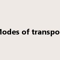 Modes of transport是什么意思